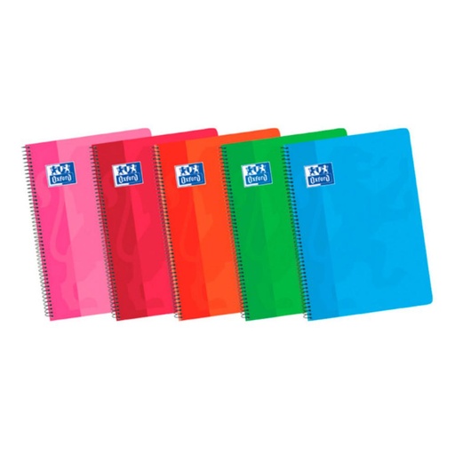 [028583] BLOC OXFORD A5 ESPIRAL TAPA BASICA LISO 80 HOJAS 90 G/M²