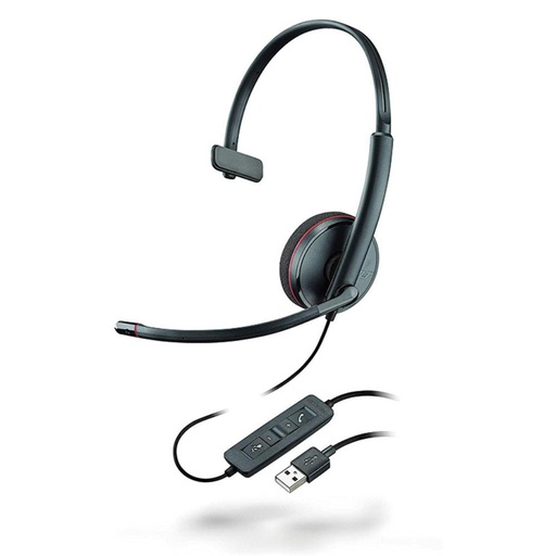 [220726] AURICULAR POLY PLANTRONICS BLACKWIRE HPC3210-BULK USB-A/C BULK