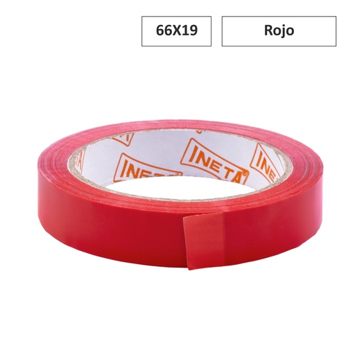 [825636] CINTA ADHESIVA 66X19 ROJO