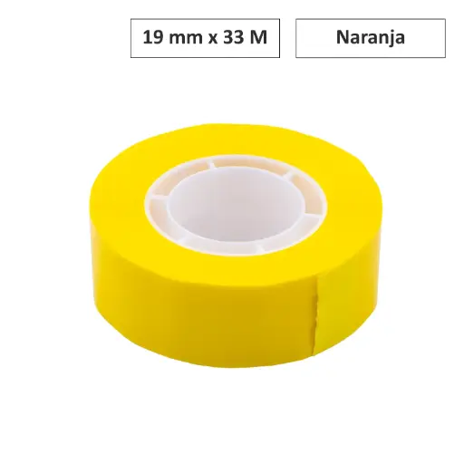 [70017] CINTA ADHESIVA AMARILLA 19MM×33M 