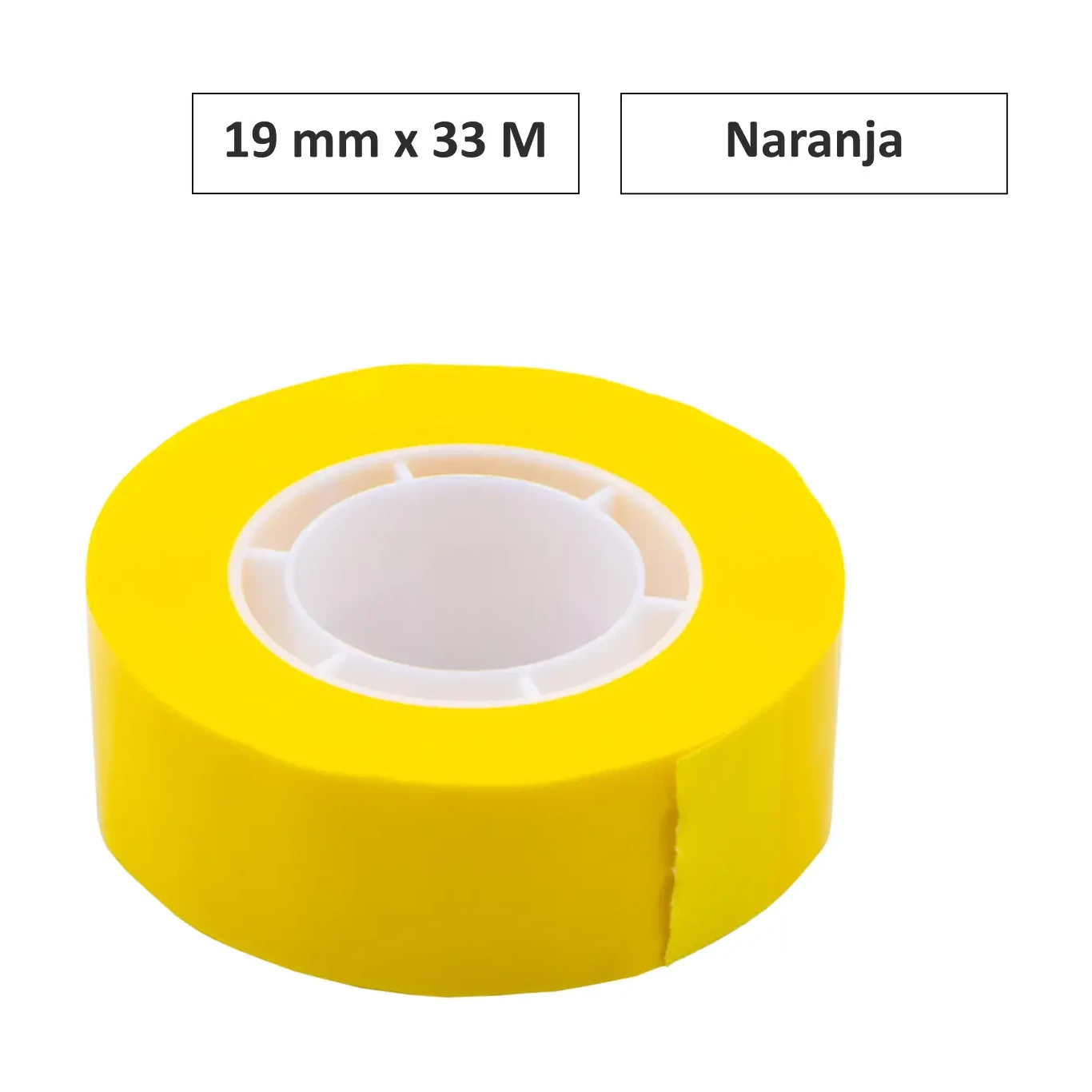 [70017] CINTA ADHESIVA AMARILLA 19MM×33M 