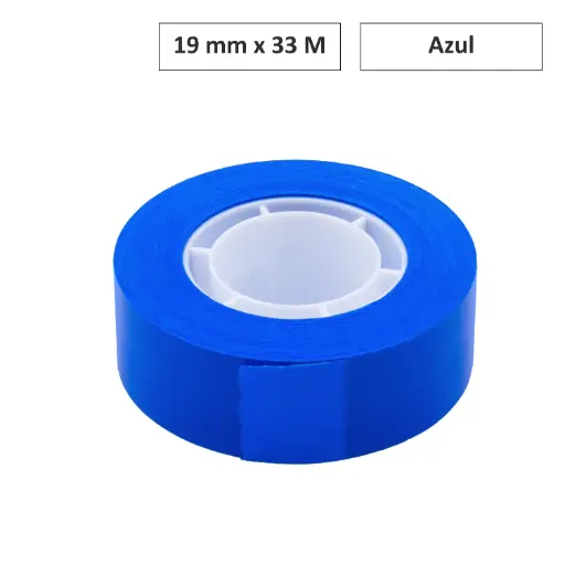 [70016] CINTA ADHESIVA AZUL 19MM×33M 