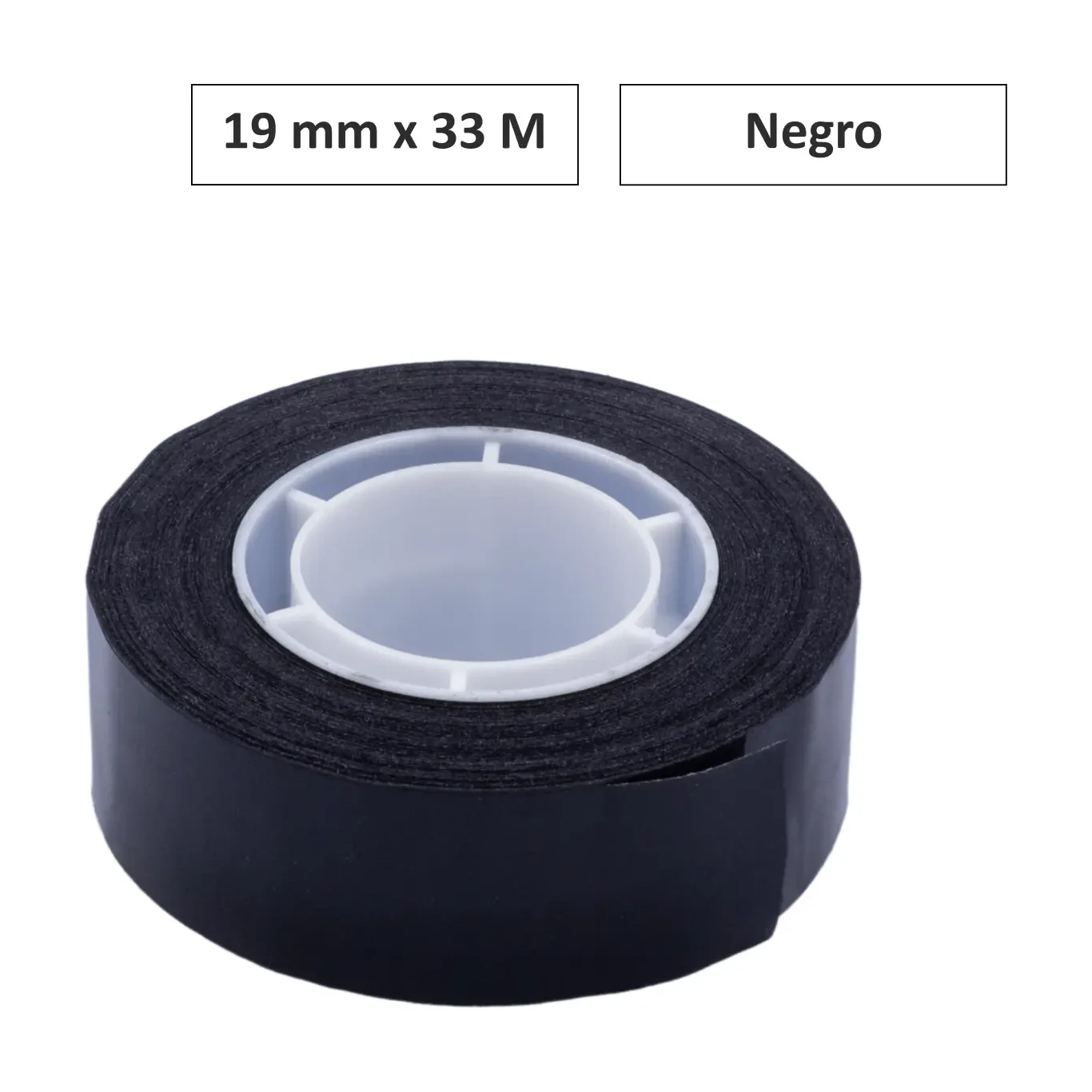[70018] CINTA ADHESIVA NEGRO 19MM×33M 