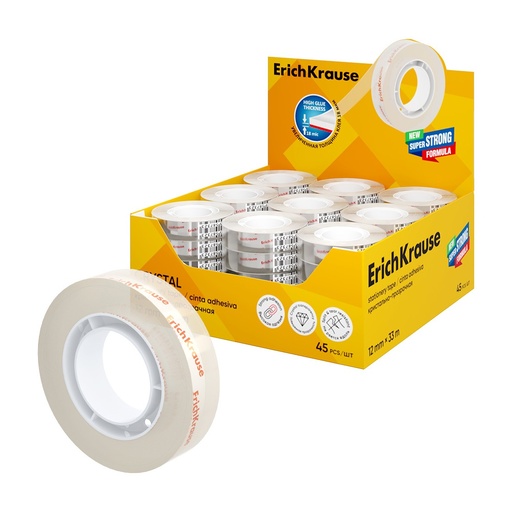 [040002] CINTA ADHESIVA TRANSPARENTE PLUS 12MM×33M