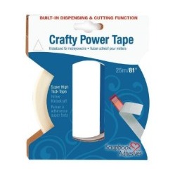 [825831] CINTA ADHESIVA TRANSPARENTE DOBLE CARA CON DISPENSADOR 6MMX25M 