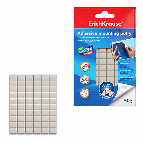 [040621] MASILLA ADHESIVA ERICHKRAUSE BLANCA 50G  REUTILIZABLE 
