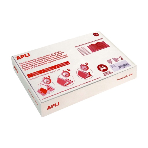[825387] FORRO DE LIBROS CON SOLAPA AJUSTABLE PVC 290MM 100UDS