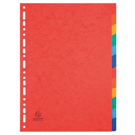 [180827] SEPARADOR A4 EXACOMPTA CARTÓN 6 PESTAÑAS