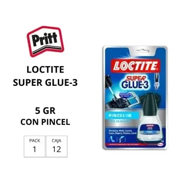 [040362] PEGAMENTO LOCTITE SUPER GLUE3 5G APLICADOR PINCEL