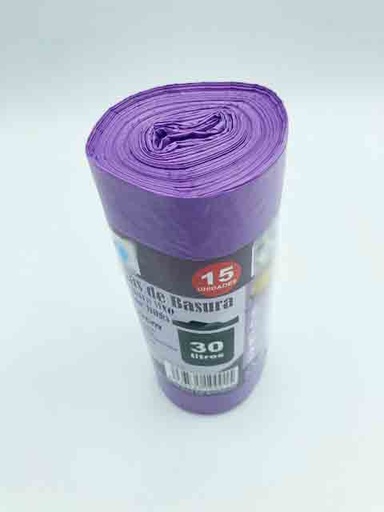 [825032] BOLSA BASURA 55 × 60 CM · AUTOCIERRE · PACK 15 UDS
