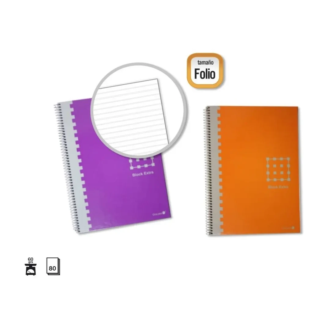 [825457] BLOC A4 T/FORRADA 60GR PAUTA 3,5