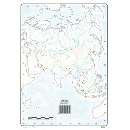 MAPAS DE ASIA POLITICO BLOC 50 HOJAS