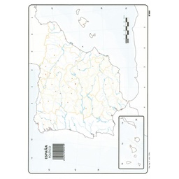 MAPAS DE ESPAÑA POLITICO BLOC 50 HOJAS