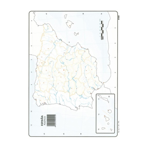 [630350] MAPAS DE ESPAÑA POLITICO BLOC 50 HOJAS