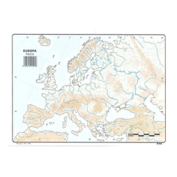 MAPAS DE EUROPA FISICO BLOC 50 HOJAS