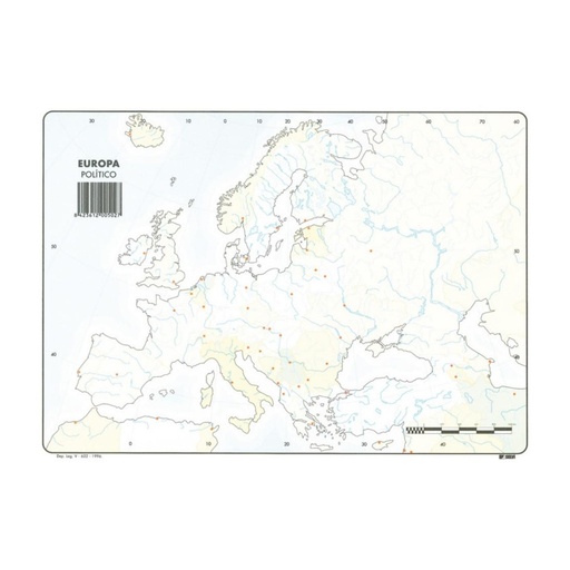 [630352] MAPAS DE EUROPA POLITICO BLOC 50 HOJAS