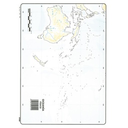 MAPAS DE OCEANIA FISICO BLOC 50 HOJAS