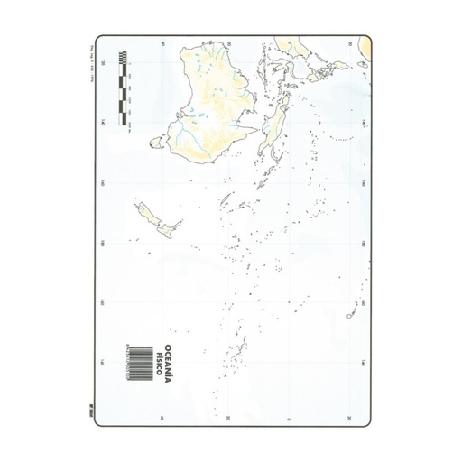 [630353] MAPAS DE OCEANIA FISICO BLOC 50 HOJAS