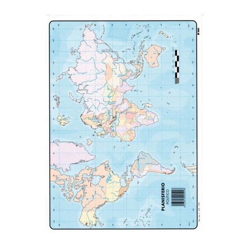 [630363] MAPAS DE PLANISFERIO FISICO BLOC 50 HOJAS