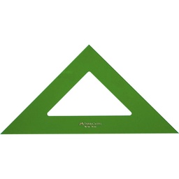 ESCUADRA FABER CASTELL GAMA VERDE PLÁSTICO 25CM 