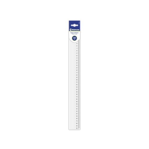 [600354] REGLA BISMARK 40 CM TRANSPARENTE