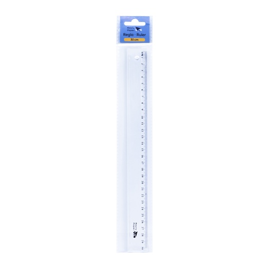 [600353] REGLA CRISTAL RAYLU 30CM TRANSPARENTE