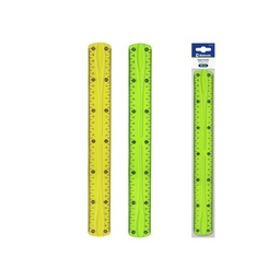 REGLA FLEXIBLE PVC 30CM COLORES SURTIDOS