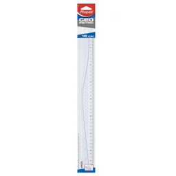 REGLA GEOMÉTRICA MAPED 40CM TRANSPARENTE