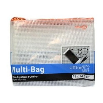 [825604] BOLSA MULTIUSOS A6 TRANSPARENTE CON CREMALLERA (18 × 14 CM)