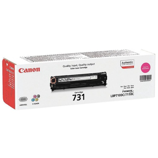 [166372] CARTUCHO DE TÓNER ORIGINAL CANON 731 M · MAGENTA · 1.500 PÁGINAS 6270B002