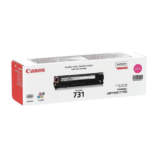 [166372] CARTUCHO DE TÓNER ORIGINAL CANON 731 M · MAGENTA · 1.500 PÁGINAS 6270B002