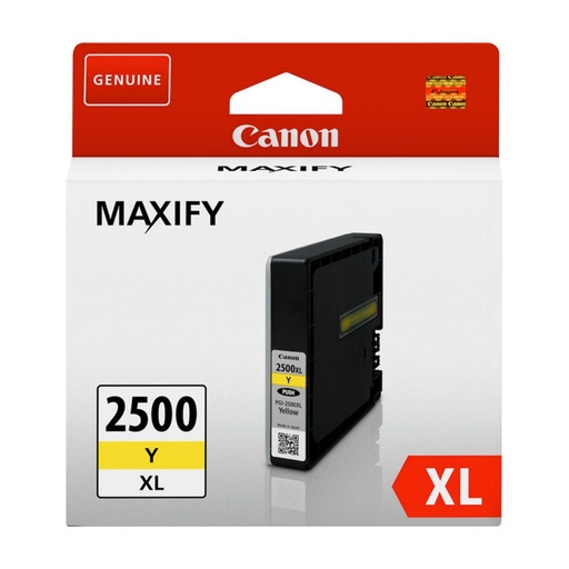[166061] CARTUCHO DE TINTA ORIGINAL CANON PGI-2500XL · AMARILLO · 1.520 PÁGINAS 9267B001