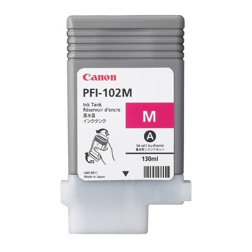 [165251] CARTUCHO DE TINTA MAGENTA ORIGINAL (130 ML) CANON PFI-102M 0897B001AA