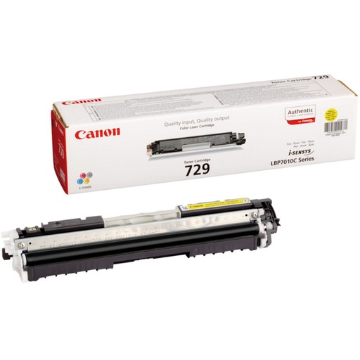 [166309] TÓNER CANON 729Y – AMARILLO ORIGINAL 4367B002