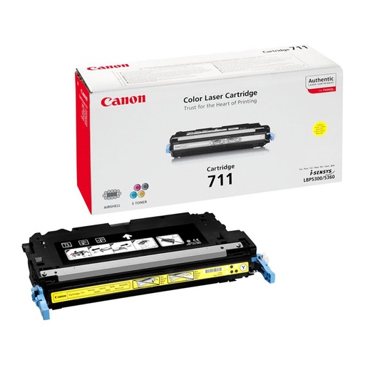 [165275] TÓNER LÁSER AMARILLO ORIGINAL CANON 1657B002 CRG-711Y