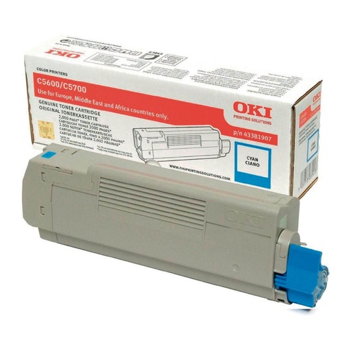 [167503] TONER OKI 43381907 CYAN