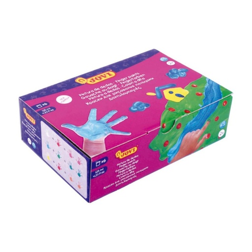 [630062] PINTURA DE DEDOS JOVI SET 6 BOTES 125 ML