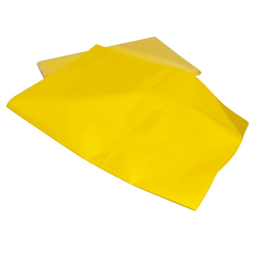 [600163] PAPEL SEDA 50×75CM 18G AMARILLO PASTEL MANO 13 HOJAS