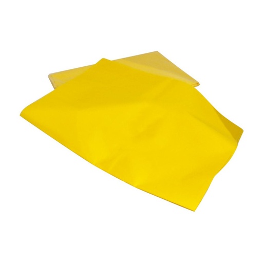[600163] PAPEL SEDA 50×75CM 18G AMARILLO PASTEL MANO 13 HOJAS