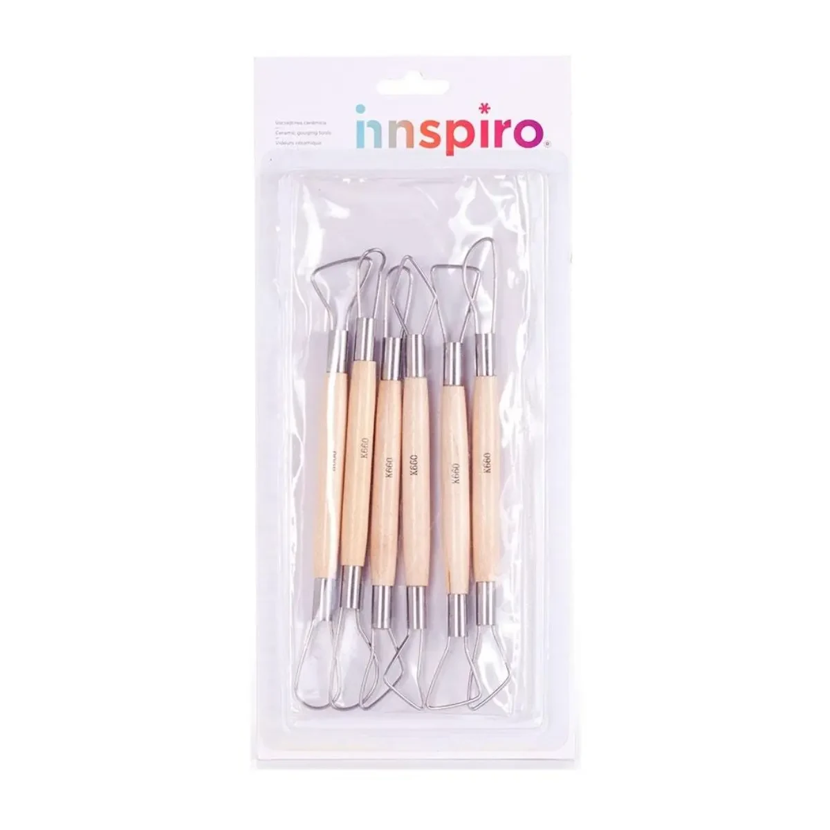 [825274] SET DE 6 VACIADORES PARA PASTAS Y ARCILLAS 19CM