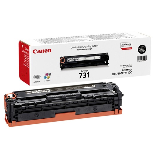[166370] TÓNER NEGRO ORIGINAL CANON 731 BK 6272B002