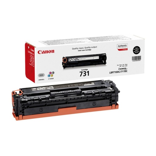 [166370] TÓNER NEGRO ORIGINAL CANON 731 BK 6272B002