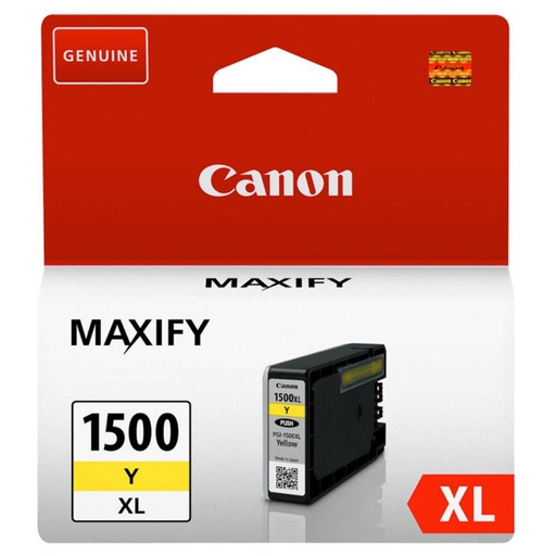 [166057] CARTUCHO DE TINTA AMARILLO ORIGINAL CANON PGI-1500XL 9195B001