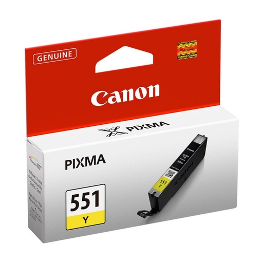 [166305] CARTUCHO DE TINTA AMARILLO ORIGINAL (7 ML) CANON CLI-551 Y 6511B001