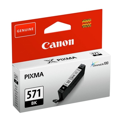 [165604] CARTUCHO DE TINTA NEGRO ORIGINAL CANON CLI-571 BK 0385C001