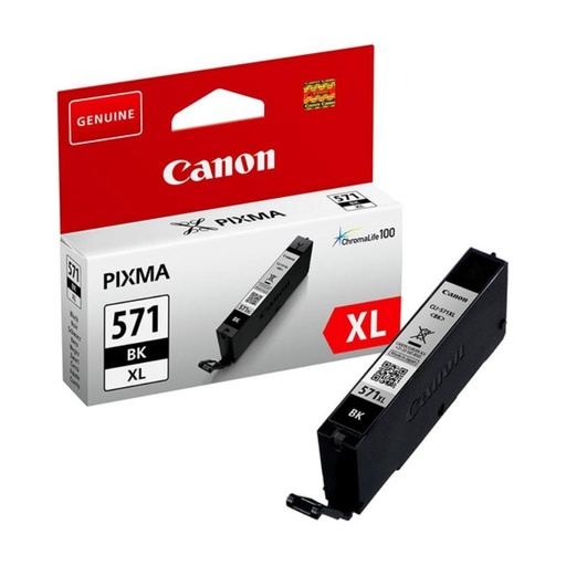 [165962] CARTUCHO DE TINTA NEGRO ORIGINAL (ALTA CAPACIDAD) CANON CLI-571 BK XL 0331C001