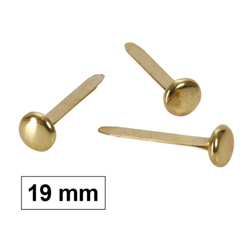 [069207] ENCUADERNADOR 17MM LATON S/ARANDELA 100UDS
