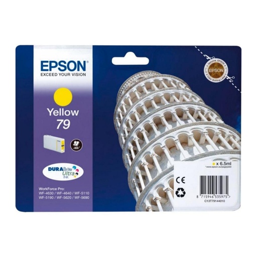 [166037] EPSON CARTUCHO AMARILLO L 900 PAGINAS WORKFORCE PRO WF-5XXX SERIES Nº79