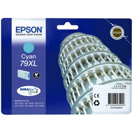 [166039] EPSON CARTUCHO CIAN 79XL 2000 PAGINAS WORKFORCE PRO WF-5XXX SERIES
