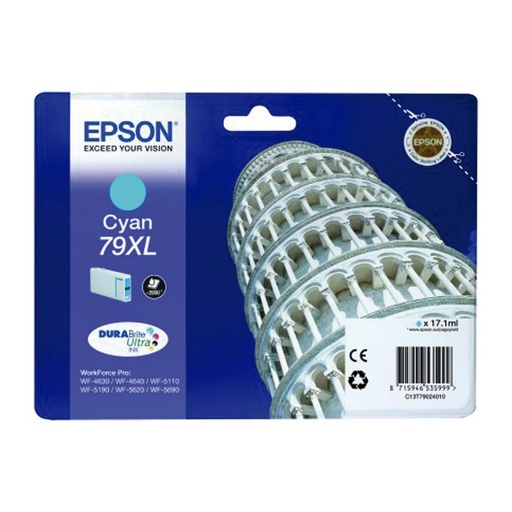 [166039] EPSON CARTUCHO CIAN 79XL 2000 PAGINAS WORKFORCE PRO WF-5XXX SERIES